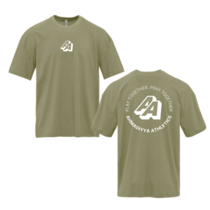 Ahmadiyya Athletics 2.0 Oversized T-Shirt (Light Olive)